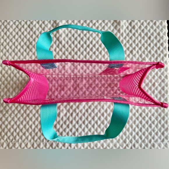 New Barbie Small Pink Tote, Lunch Bag, Purse w/ Doll Keychain - 9.5” x 6.25” - Picture 5 of 8